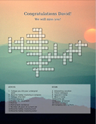 Retirement crossword puzzle